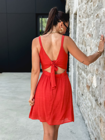 Robe courte Jiliane - Terracotta