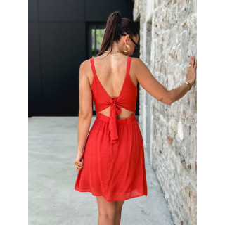 Robe courte Jiliane - Terracotta