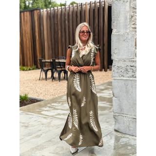 Robe longue Cassie - Kaki
