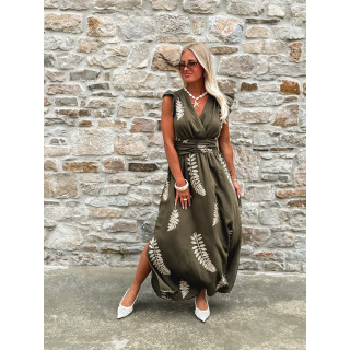Robe longue Cassie - Kaki