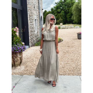 Robe longue Emiliane - Kaki