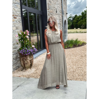 Robe longue Emiliane - Kaki