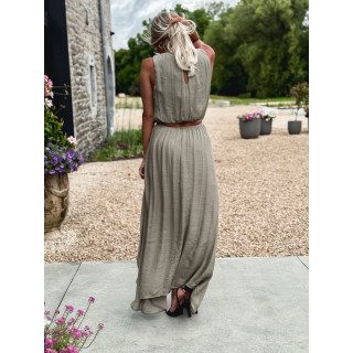 Robe longue Emiliane - Kaki