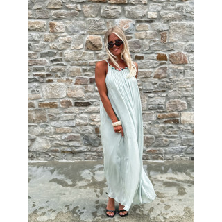 Robe longue Lanaé - Vert d'eau