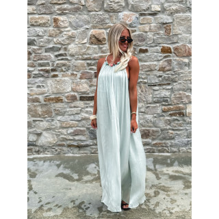 Robe longue Lanaé - Vert d'eau