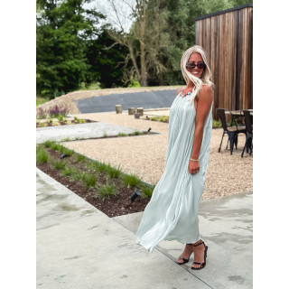 Robe longue Lanaé - Vert d'eau