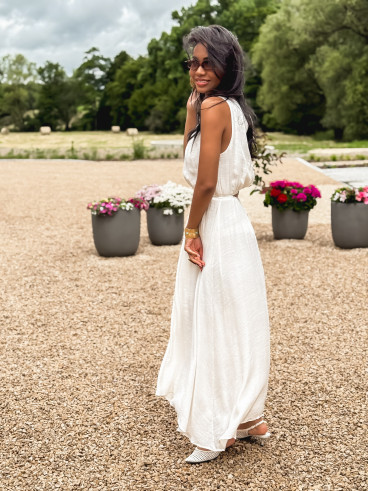 Robe longue Emiliane - Ecru