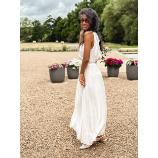 Robe longue Emiliane - Ecru