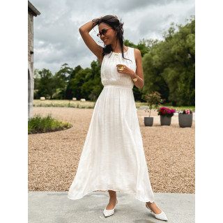 Robe longue Emiliane - Ecru