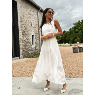 Robe longue Emiliane - Ecru
