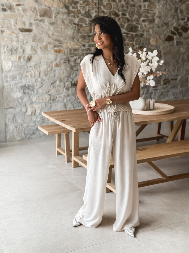 Pantalon Lévanna - Ecru