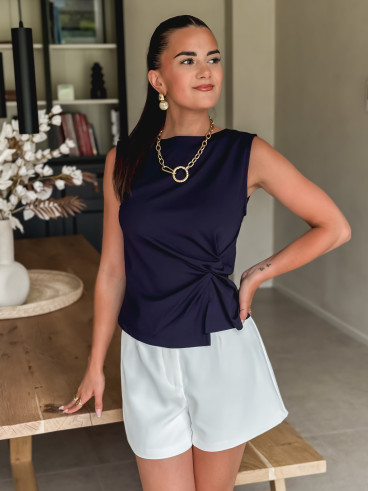 Blouse Auria - Bleu marine