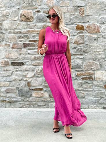 Robe longue Emiliane - Violet