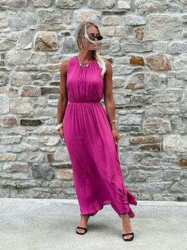 Robe longue Emiliane - Violet