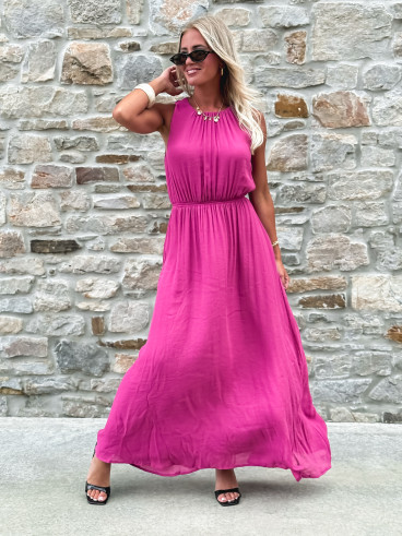 Robe longue Emiliane - Violet