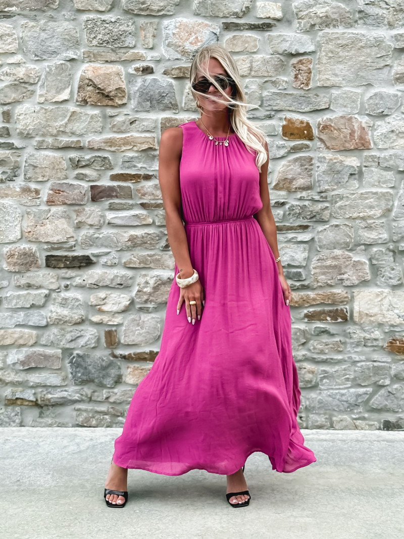 Robe longue Emiliane - Violet