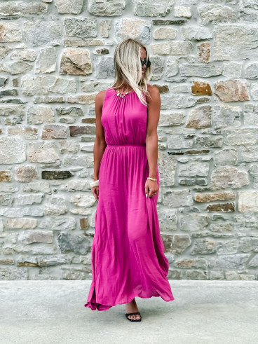 Robe longue Emiliane - Violet