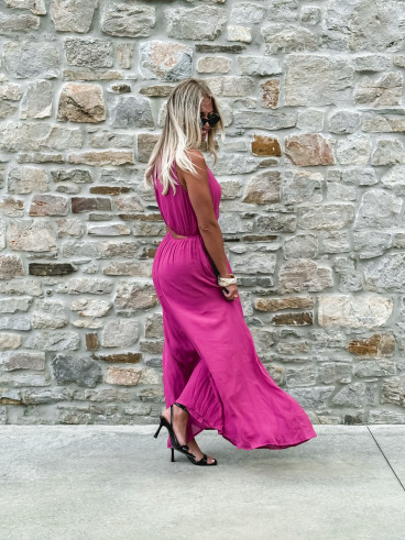 Robe longue Emiliane - Violet