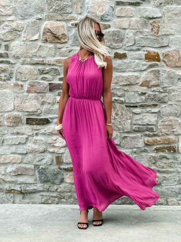 Robe longue Emiliane - Violet