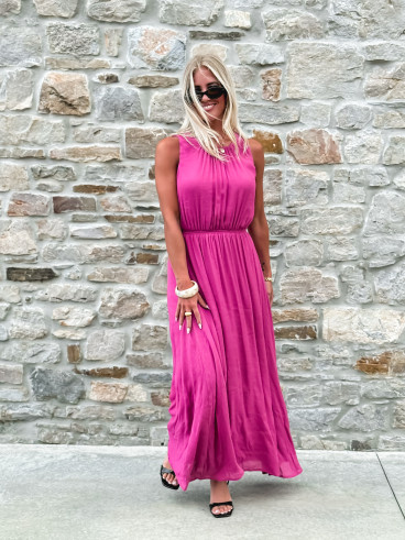 Robe longue Emiliane - Violet