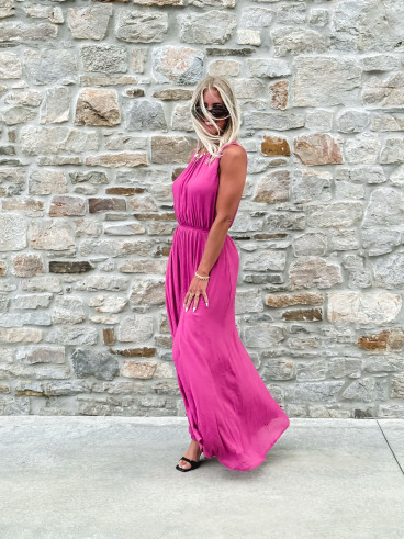 Robe longue Emiliane - Violet