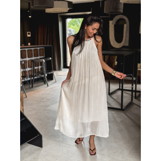 Robe longue Lanaé - Crème