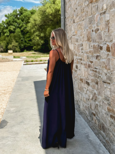 Robe longue Venetta - Bleu marine