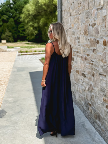 Robe longue Venetta - Bleu marine