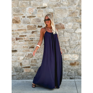 Robe longue Venetta - Bleu marine