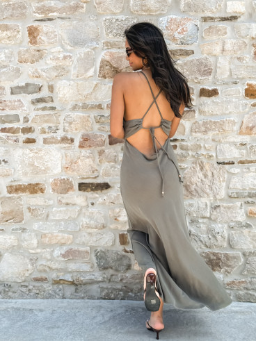 Robe longue Véllia - Kaki