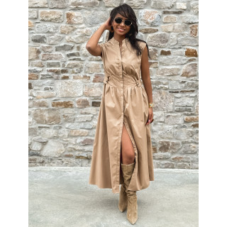 Robe longue Hallya - Beige