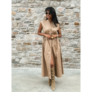 Robe longue Hallya - Beige
