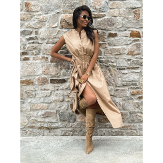 Robe longue Hallya - Beige