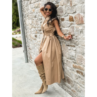 Robe longue Hallya - Beige