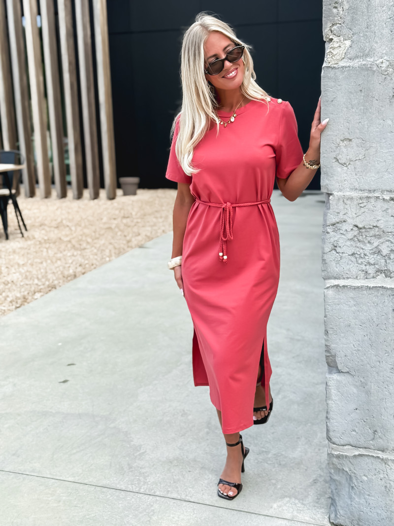 Robe longue Gianina - Terracotta