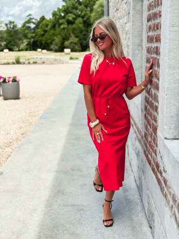 Robe longue Gianina - Rouge