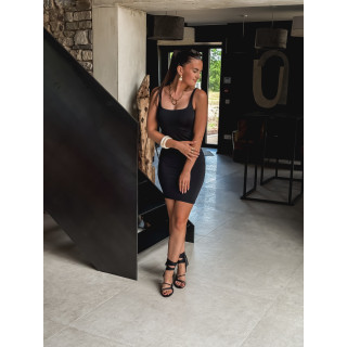 Robe courte Evaëlle - Noir