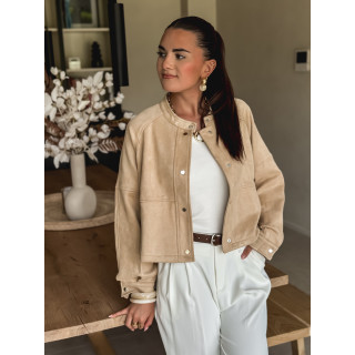 Veste en daim Azora - Beige