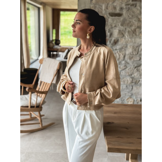 Veste en daim Azora - Beige