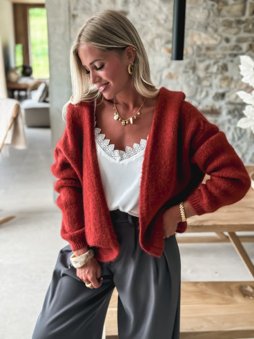 Gilet Dalia - Brique