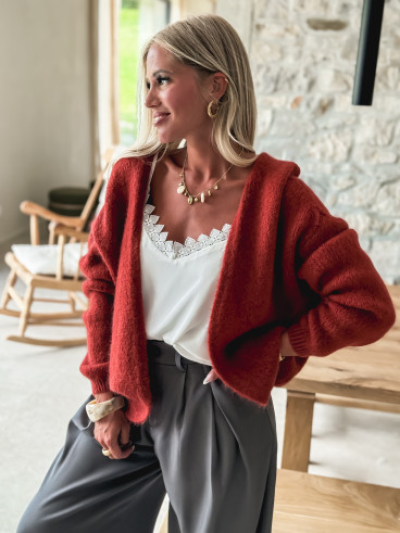 Gilet Dalia - Brique