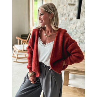 Gilet Dalia - Brique