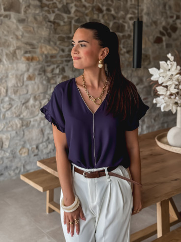 Blouse Elissa - Bleu marine