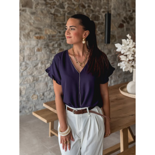 Blouse Elissa - Bleu marine