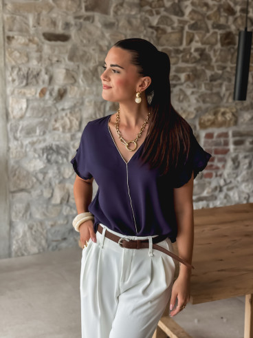 Blouse Elissa - Bleu marine