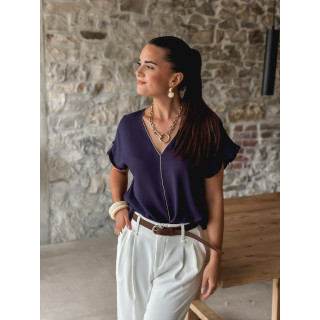 Blouse Elissa - Bleu marine