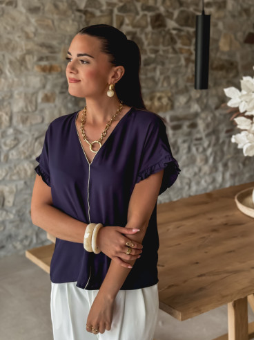Blouse Elissa - Bleu marine