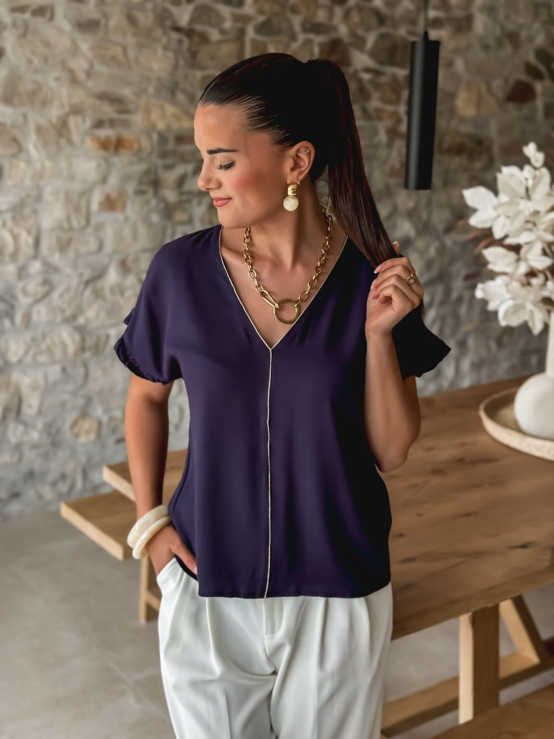 Blouse Elissa - Bleu marine