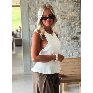 Blouse Nickie - Blanc