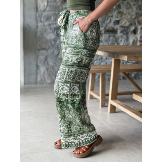 Pantalon à motifs Mélline - Kaki